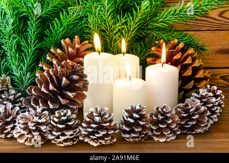 Avvento e Natale decorazioni Foto Stock