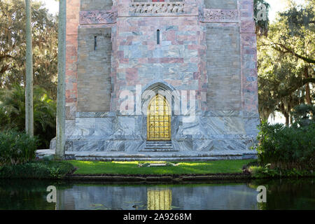 Torre di canto a Bok Tower Gardens, lago del Galles, Florida Foto Stock