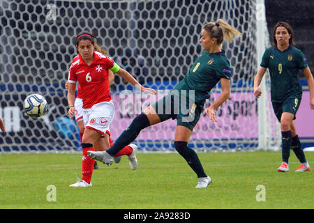 Novembre 12, 2019, Castel di Sangro, Italia: martina rosucci ,italia,durante la comunità 2021 Qualifiche - Italia Donne vs Donne di Malta, la squadra di calcio italiano a Castel di Sangro, Italia, 12 novembre 2019 - LPS/Renato Olimpio (credito Immagine: © Renato Olimpio/LPS tramite ZUMA filo) Foto Stock