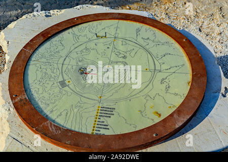 Albero della Vita mappa del sito, Bahrain Foto Stock