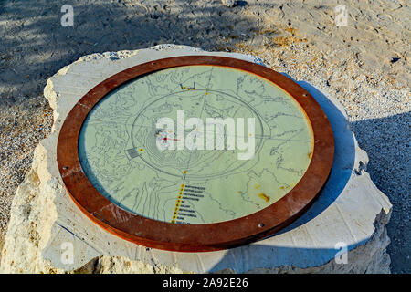 Albero della Vita mappa del sito, Bahrain Foto Stock