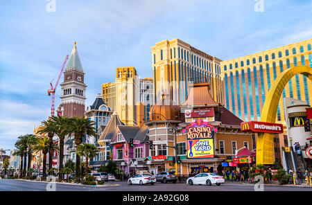 Casino Royale e veneziano di Las Vegas - Nevada, Stati Uniti Foto Stock