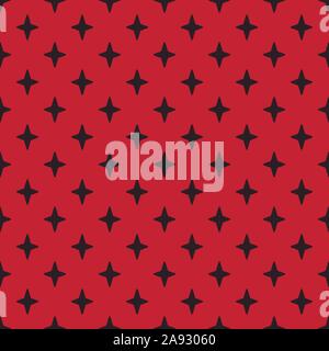 Nuovo albergo 4 stella seamless pattern sfondo vettoriale. Rosso, colore nero. Illustrazione Vettoriale