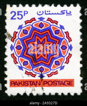 Timbro fotografico Pakistan,ornamento Foto Stock