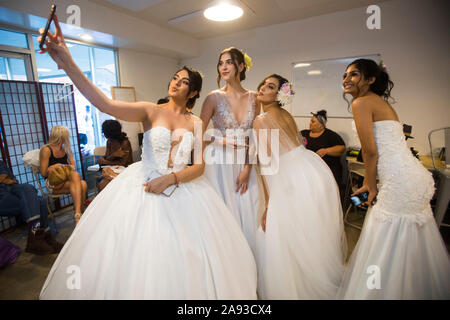 Varie La Settimana della Moda di Lago d'argento, Los Angeles, California, Stati Uniti d'America Foto Stock