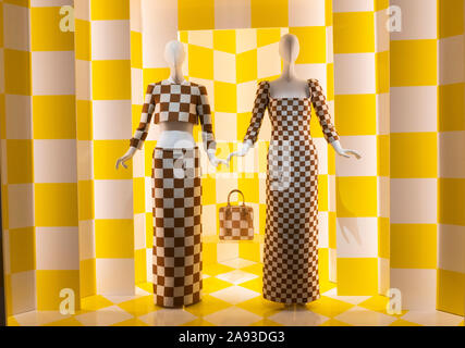 Louis Vuitton X presentano di Rodeo Drive e Beverly Hills, Los Angeles, California, Stati Uniti Foto Stock