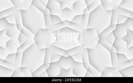 L'islam Seamless pattern con celle di piastrelle realizzato da luci e ombre in stile origami Illustrazione Vettoriale