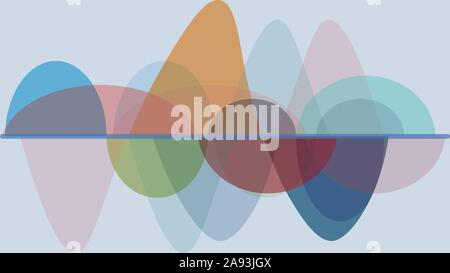Abstract sfondo rosa con onde dinamiche. Illustrazione Vettoriale