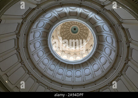 La Rotunda, Texas State Capitol, Austin Texas USA Foto Stock