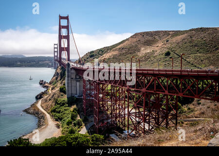 Golden Gate Bridge di San Francisco, California, Stati Uniti d'America Foto Stock