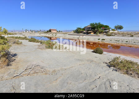 Calette a Salton Sea in California Foto Stock