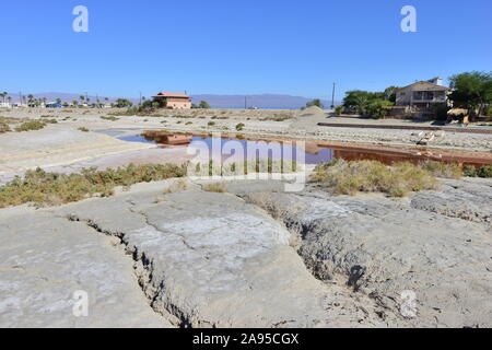 Calette a Salton Sea in California Foto Stock