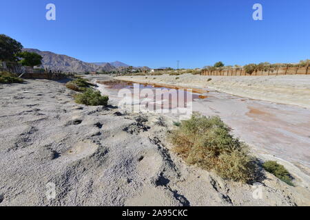 Calette a Salton Sea in California Foto Stock