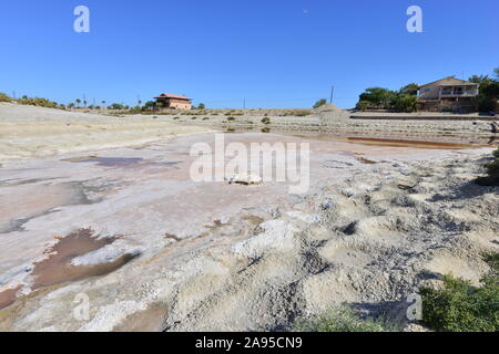 Calette a Salton Sea in California Foto Stock