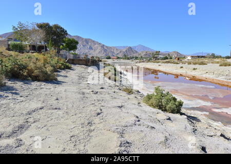 Calette a Salton Sea in California Foto Stock