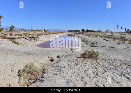 Calette a Salton Sea in California Foto Stock