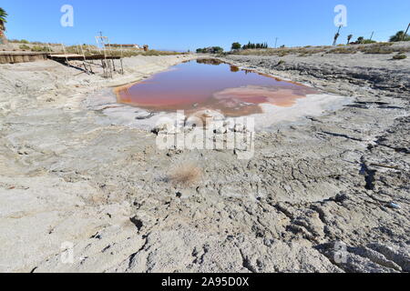 Calette a Salton Sea in California Foto Stock