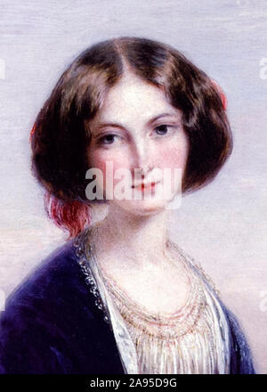 Effie Gray (Lady Millais) che ha sposato il critico John Ruskin (1819-1900) prima di modellizzazione per la ed eventualmente sposare il pittore Pre-Raphaelite John Everett Millais (1829-1896). Dettaglio dal 1851 dipinto da Thomas Richmond (1802-1874). Foto Stock