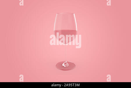 Bianco rosso o rosato in astratto pastello rosa corallo di vernice di colore pastello con sfondo rosa. Concetto creativo composizione con copia spazio. Il minimo na Foto Stock
