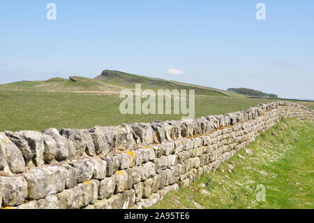 Il Vallo di Adriano, a est di Housesteads , Cumbria Foto Stock