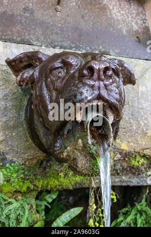 La struttura su cui si può trovare il mitico bulldog fontana. Un must per ogni Marine che visita la regione. Foto Stock