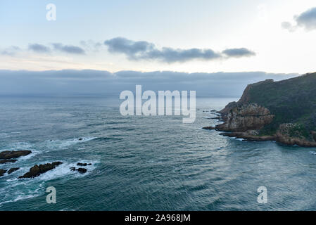 Laguna di Knysna e Leisure Island sulla Garden Route, Western Cape, Sud Africa Foto Stock