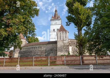 Harman chiesa fortificata, Transilvania, Romania Foto Stock