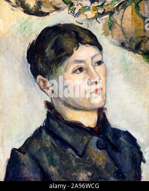 Paul Cezanne, Madame Cézanne, ritratto dipinto, 1885-1887 Foto Stock