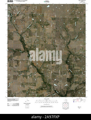 USGS TOPO Map Texas TX vero 20100319 TM Foto Stock