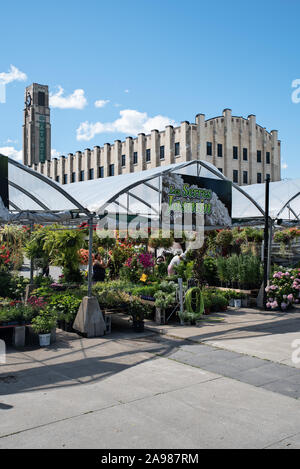 Atwater Market nei pressi di Lachine Canal, Montreal, Quebec, Canada Foto Stock