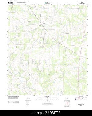 USGS TOPO Map Texas TX Weesatche 20130117 TM Foto Stock