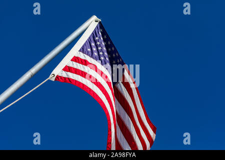 Bandiera nazionale a stelle e strisce degli Stati Uniti d'America. Stati Uniti d'America Foto Stock