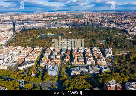 Parque de Buen Retiro, Madrid, Spagna Foto Stock