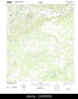 USGS TOPO Map Texas TX Wimberley 20130221 TM Foto Stock