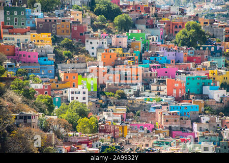 Guanajuato, Messico, "Messico più colorata città' stato di Guanajuato Foto Stock