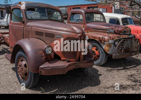 Broadway Carrello Salvage, Albuquerque, Nuovo Messico Foto Stock