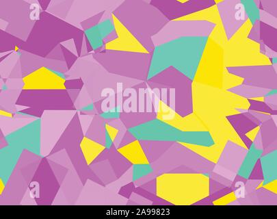 Colorato modello senza cuciture con caotico di forme geometriche Illustrazione Vettoriale
