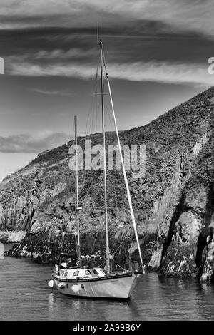 Yacht, l'isola di Cape Clear, Baltimore, County Cork, Irlanda Foto Stock