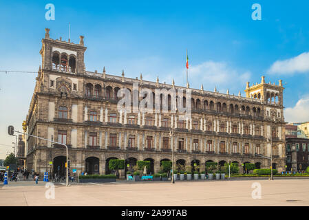 Il vecchio municipio di Città del Messico nei pressi di zocalo Foto Stock