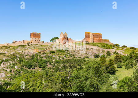 Hammershus, Burgruine, Bornholm Daenemark Foto Stock