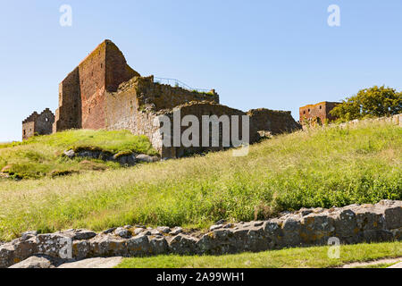 Hammershus, Burgruine, Bornholm Daenemark Foto Stock