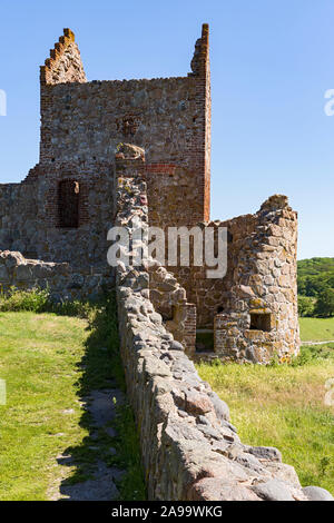 Hammershus, Burgruine, Bornholm Daenemark Foto Stock