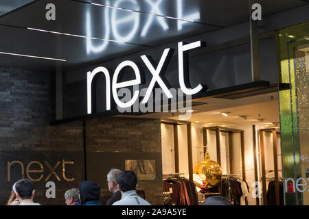 Il prossimo flagship store ingresso a Londra, in Oxford Street, Londra, Regno Unito Foto Stock