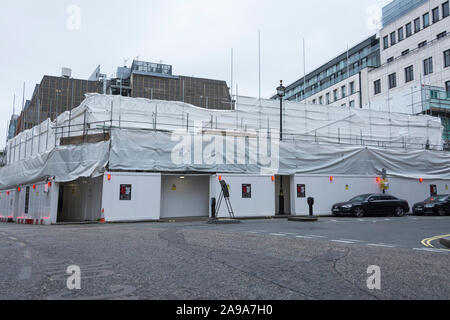 I resti di Michael Blampied's brutalist Welbeck Street car park, london, Regno Unito Foto Stock