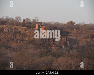 Vista dal parco nazionale di Ranthambore Fort, India Foto Stock