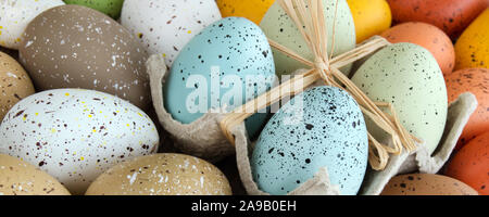 Selezione delle uova di Pasqua Foto Stock