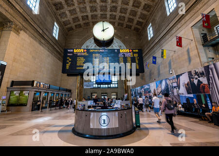 Toronto è la Union Station durante i giorni di estate. Foto Stock
