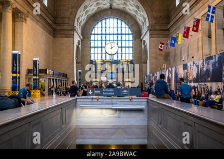 Toronto è la Union Station durante i giorni di estate. Foto Stock