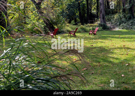 Autunno schizzi del vecchio parco,Philadelphia, Pennsylvania, STATI UNITI D'AMERICA Foto Stock