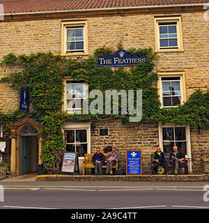 Il Feathers Hotel off Piazza del Mercato in Helmsley North Yorkshire Regno Unito Foto Stock